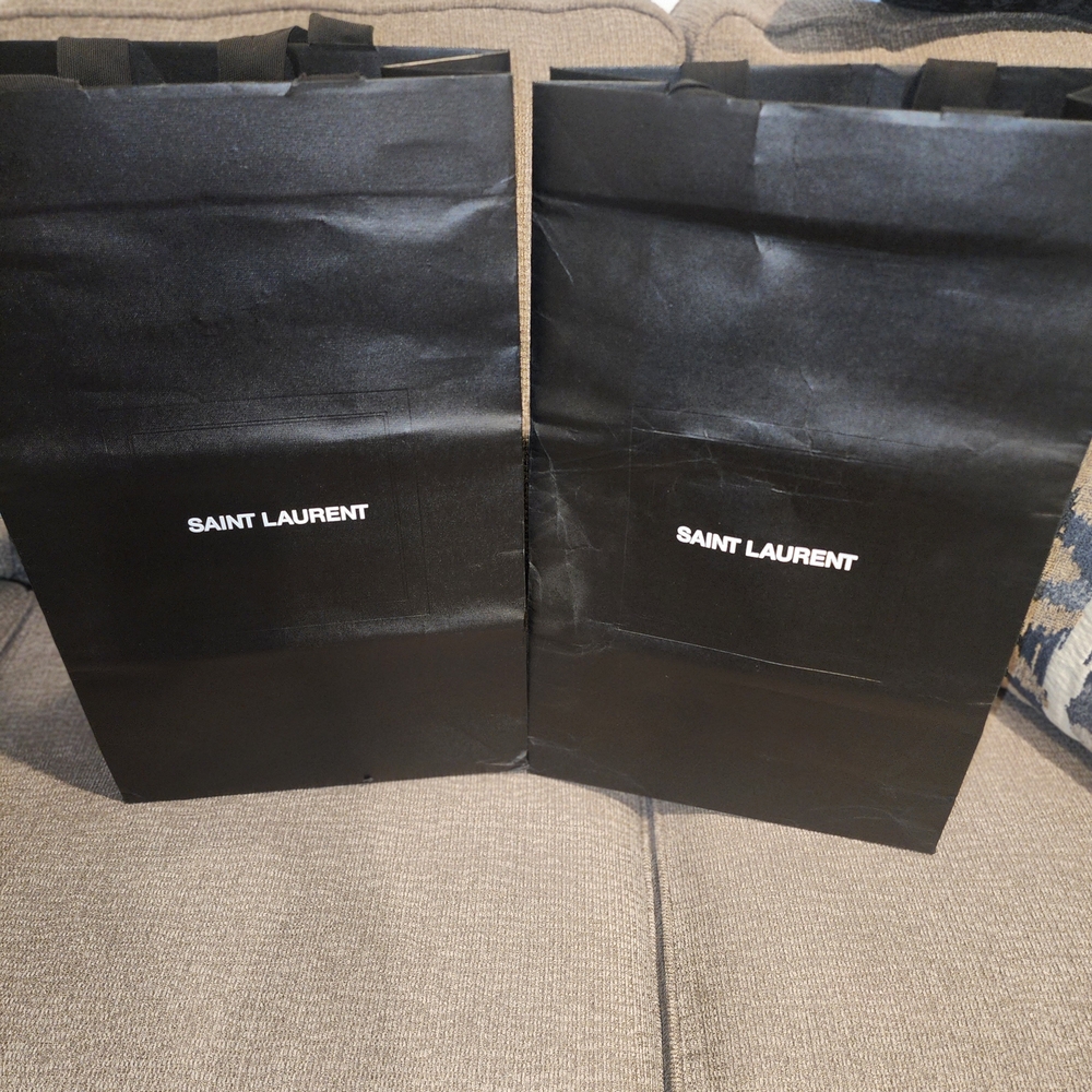 Saint Laurent Black Shopping Bags
